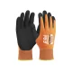 G-TEK Aquatek THERMO akril/poliészter, latex tenyérmártott munkavédelmi kesztyű fekete/narancs 10/XL