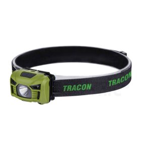   Tracon fejlámpa, akkumulátoros, mozgásérzékelős kapcsolással, 3 W, 120 lm,