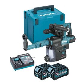   Makita akkus SDS-Plus fúró-vésőkalapács HR002GD203 40Vmax 2x2,5Ah