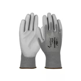   HANTEX PXP-G kötött poliészter, PU tenyérmártott munkavédelmi kesztyű (2pár) - bliszteres - 8