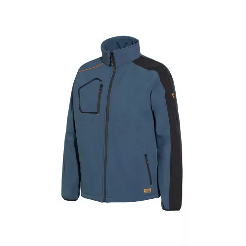 ISSALINE Kind újrahasznosított anyagból készült softshell kabát kék/fekete 4XL