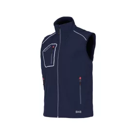 ISSALINE Snappy softshell mellény kék/fekete 4XL