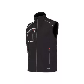 ISSALINE Snappy softshell mellény fekete/szürke 3XL