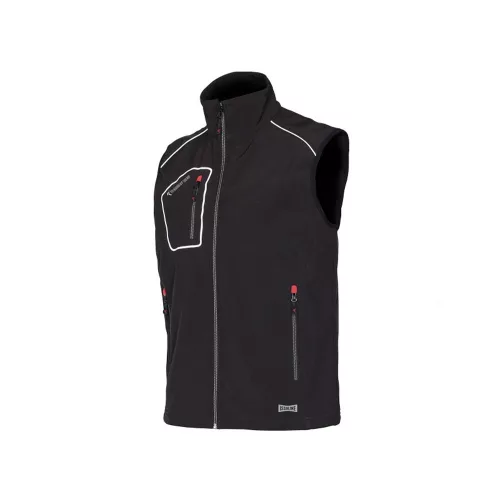 ISSALINE Snappy softshell mellény fekete/szürke 3XL