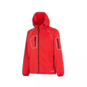   ISSALINE TINY – Vékony softshell dzseki kapucnival, dobozban piros 3XL