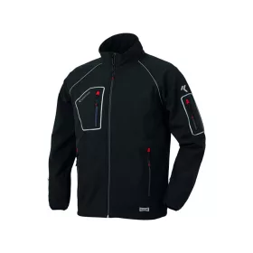  ISSALINE Just softshell puha technikai kabát fekete/szürke XL