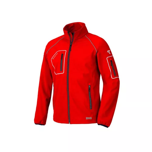 ISSALINE Just softshell puha technikai kabát piros M