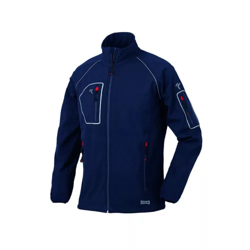 ISSALINE Just Női softshell puha technikai kabát kék/fekete XL