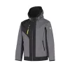 ISSALINE Rush softshell kabát vízálló cipzárral antracitszürke 3XL