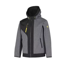   ISSALINE Rush softshell kabát vízálló cipzárral antracitszürke 3XL