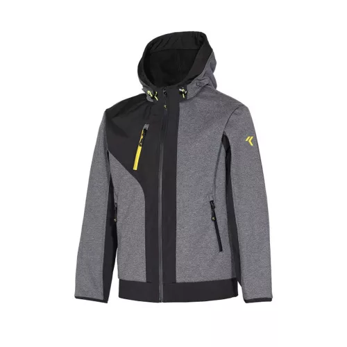 ISSALINE Rush softshell kabát vízálló cipzárral antracitszürke 3XL