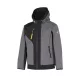 ISSALINE Rush softshell kabát vízálló cipzárral antracitszürke 3XL