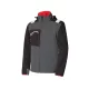 ISSALINE Posh softshell lélegző kabát vízálló cipzárral antracit/fekete 5XL