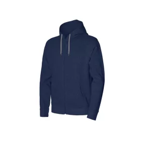 ISSALINE Antelao kapucnis/cipzáros pulóver kék/fekete XL