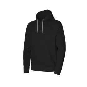  ISSALINE Antelao kapucnis/cipzáros pulóver fekete/szürke 3XL