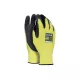 ISSALINE Nylon kesztyű mikrohabos latex bevonattal sárga/fekete 10