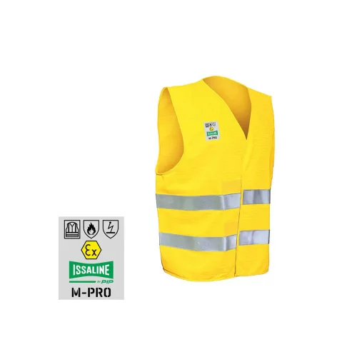 ISSALINE M-Pro minősített jólláthatósági mellény citrom/neon M/L