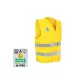 ISSALINE M-Pro minősített jólláthatósági mellény citrom/neon XL/XXL