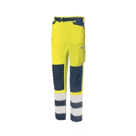   ISSALINE Hivis könnyű softshell 3M SCOTCHGARD® jól láthatósági stretch nadrág citrom/neon/fluo XL