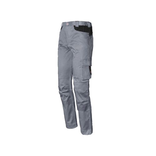 ISSALINE Stretch derekas nadrág rugalmas térdrésszel szürke L