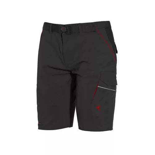 ISSALINE Boom 4-way nyári stretch softshell bermuda antracitszürke/fekete M