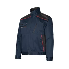 ISSALINE Boom kevert szálas stretch kabát kék/fekete 3XL