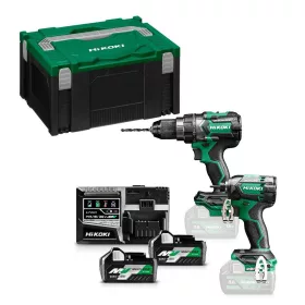   Hikoki akkus gépszett KC18DC-WAZ Multivolt 2x2.5Ah DS18DC+WH18DC HITBOX kofferben