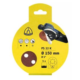   Klingspor PS 22 K excenter csiszolópapír tépőzáras GLS 51 P40 150mm (5db/csomag)
