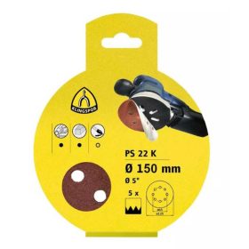   Klingspor PS 22 K excenter csiszolópapír tépőzáras GLS 51 P60 150mm (5db/csomag)