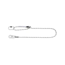   Kratos 2 m hosszú rögzítőpánt +munkapozícionáló, +2 csavaros acélkarabiner, 17mm nyitótávolsággal fehér