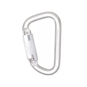   Kratos alumínium karabiner, negyedfordulatos zárral, 21mm nyitótávolsággal fém