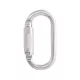 Kratos acél karabiner, negyedfordulatos zárral, 16mm nyitótávolsággal fém