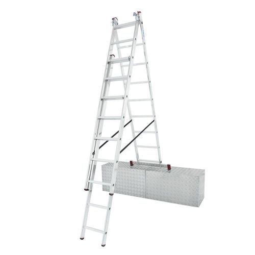 Krause Corda alu sokcélú létra lépcsőfunkcióval 3x9 fokos