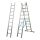 Krause Stabilo létrafokos sokcélú létra, lépcsőfunkcióval 3x9 fokos