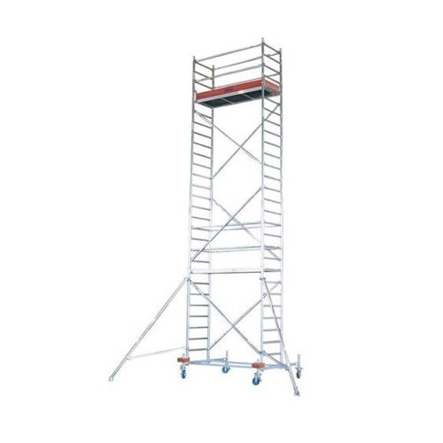 Krause Stabilo gurulóállvány 10-es sorozat, járólap hossz.: 2,5 m, munkamagasság 7,4 m (741349)