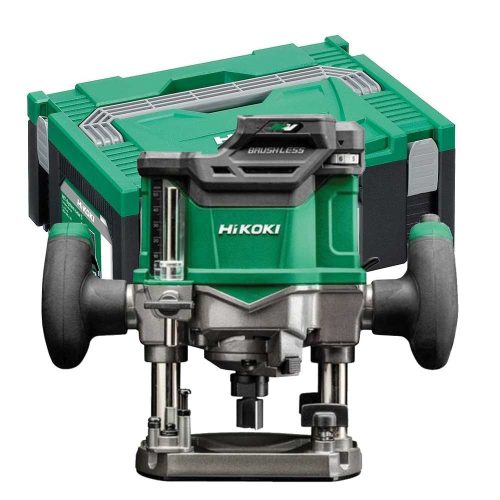 Hikoki akkus felsőmaró alapgép, Hitboxban (6/8/12mm) MV (36V)