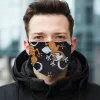 2 rétegű pamut szájmaszk, többször hordható, gekkó mintás