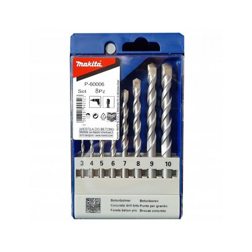 Makita 2 élű betonfúrószár 2+ készlet 8 részes