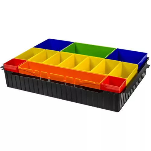 Makita Makpac színes többrészes tartozék tároló betét P-83652