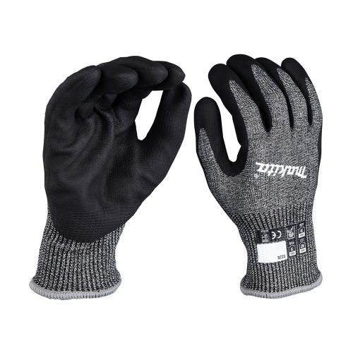 Makita  munkavédelmi kesztyű mártott NITRIL bevonattal 7-es vágásbiztos (XL) 10