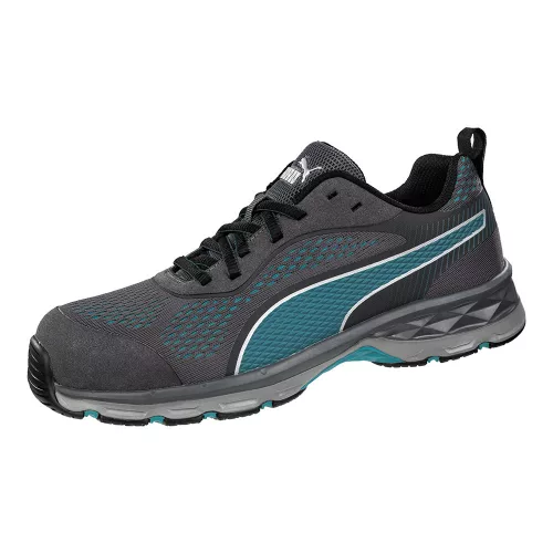 Puma Fuse Knit Blue Wns Low S1P ESD HRO SRC női munkavédelmi cipő Szürke/Kék - 36