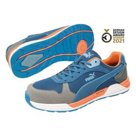   Puma Frontside Low S1P ESD HRO SRC munkavédelmi cipő Kék/Szürke - 43