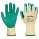 Portwest A100 Latex mártott kesztyű Sárga/Zöld - M