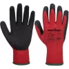 Portwest A100 Latex mártott kesztyű Piros/Fekete - XXL