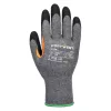 Portwest A106 Grip 10 Latex megerősített hüvelykujjas kesztyű (12 pár) Szürke/Fekete - L