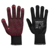 Portwest A110 Nylon PVC pontozott kesztyű Fekete - XL