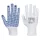 Portwest A110 Nylon PVC pontozott kesztyű Fehér/Kék - XS