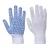 Portwest A111 PVC pontozott kesztyű Fehér/Kék - M