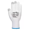 Portwest A118 Grip 13 PVC pöttyös érintőképernyős kesztyű (12 pár) Fehér/Szürke - M