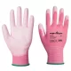 Portwest A120 PU tenyérmártott kesztyű Pink - L
